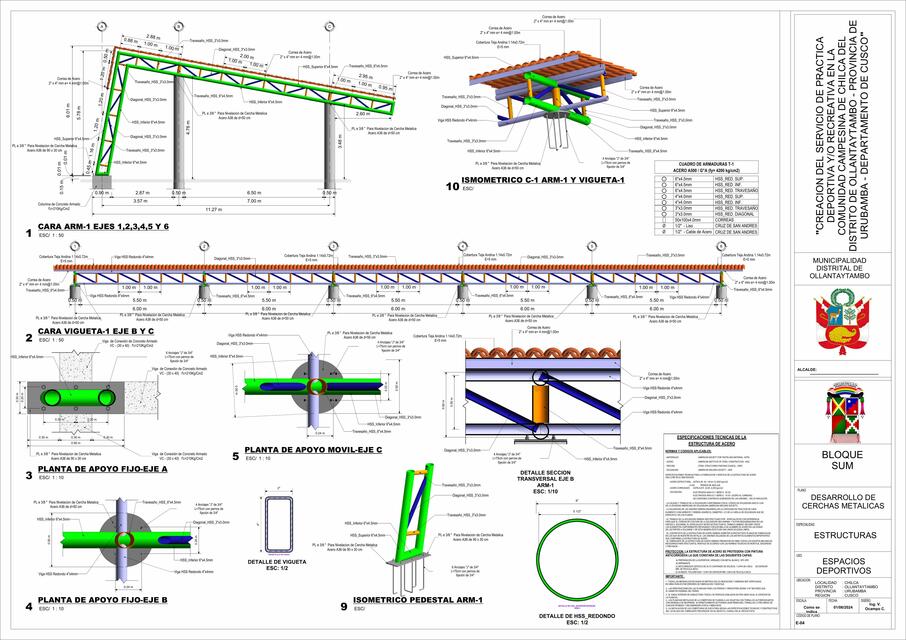 DESARROLLO CERCHAS METALICAS SUM 04