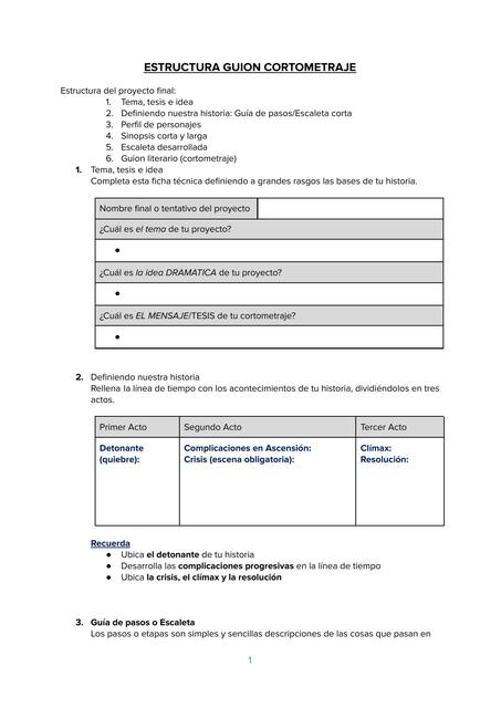 PLANTILLA ESTRUCTURA CORTOMETRAJE 1