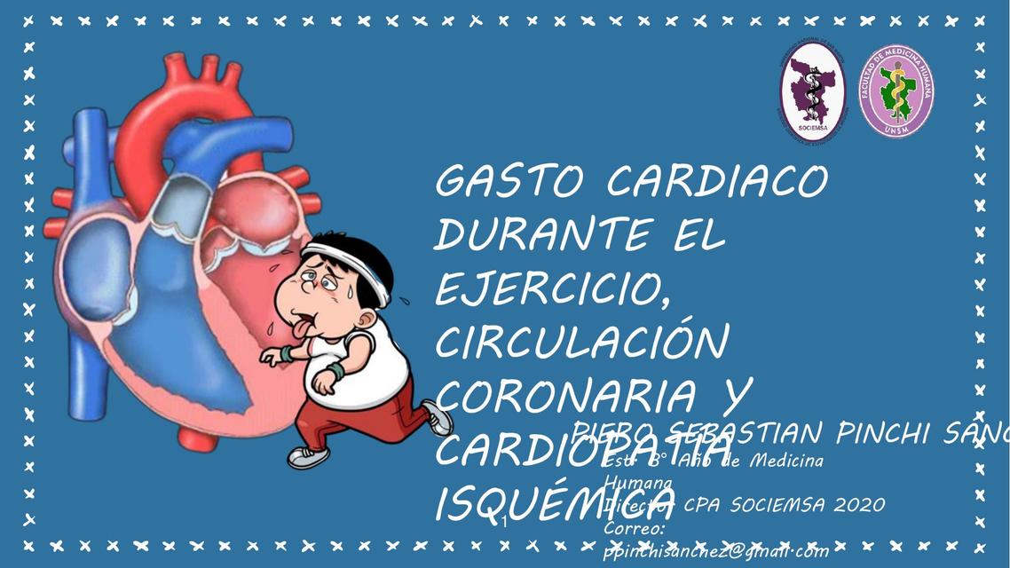 FISIOLOGÍA - CARDIOPATÍA ISQUÉMICA