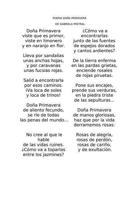 POEMA DONA PRIMAVERA