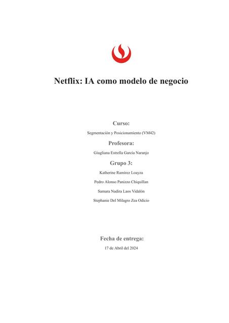 Netflix IA como modelo de negocio