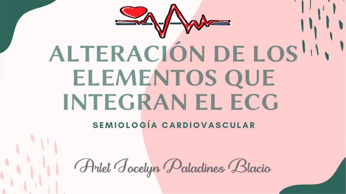 ALTERACIONES EN EL ECG