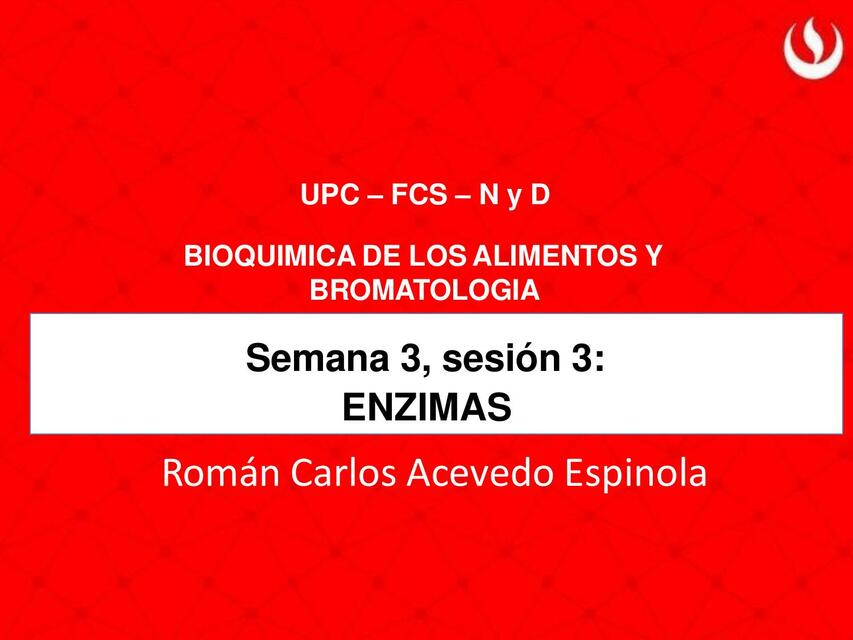 U1 SESIÓN 3 ENZIMAS