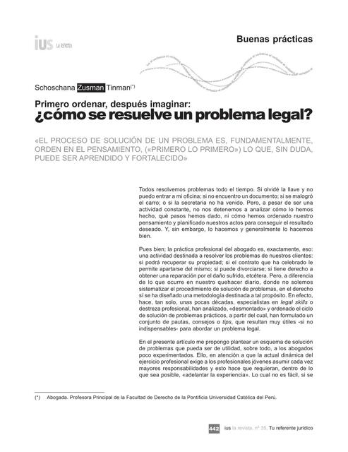 4 2 Cómo se resuelve un problema legal Schoschana