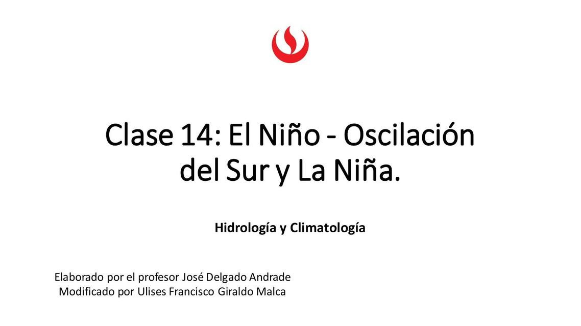 El Niño Oscilación del Sur