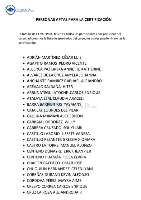 Lista de Aprobados 2