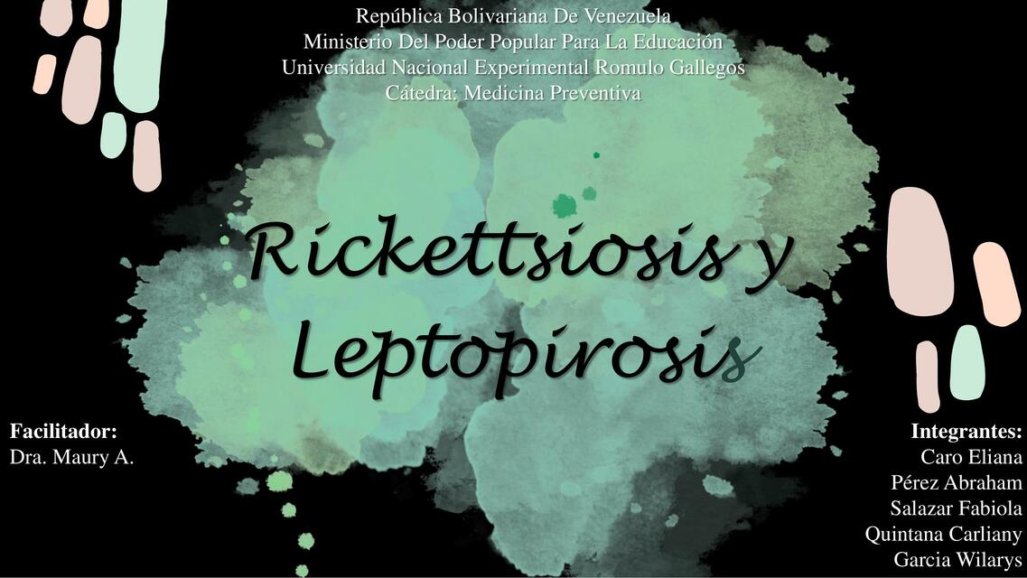 LEPTOPIROSIS Y RICKETTSIA