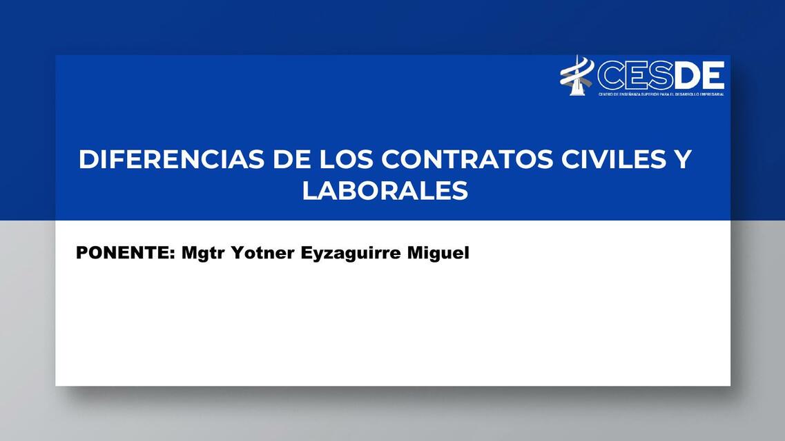 SEMANA 3 EL CONTRATOS CIVILES Y LABORALES