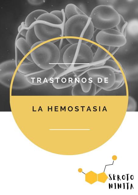 TRASTORNOS DE LA HEMOSTASIA 1