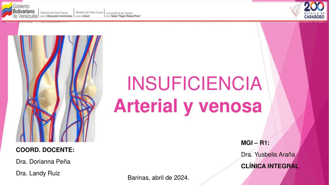 INSUFICIENCIA ARTERIA Y VENOSA