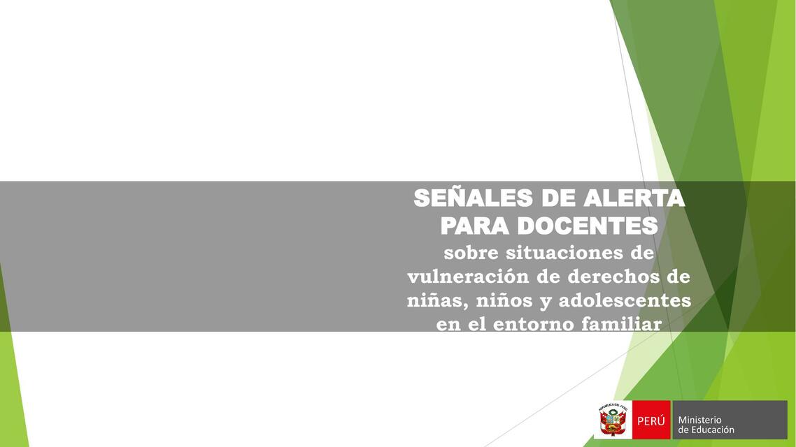 bereshitSEÑALES DE ALERTA PARA DOCENTE