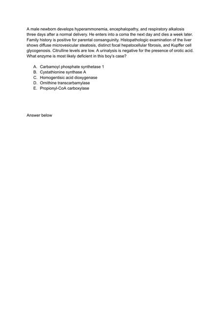 Deficiencia de Carbamoilfosfato sintetasa 1 Iván Ayala uDocz