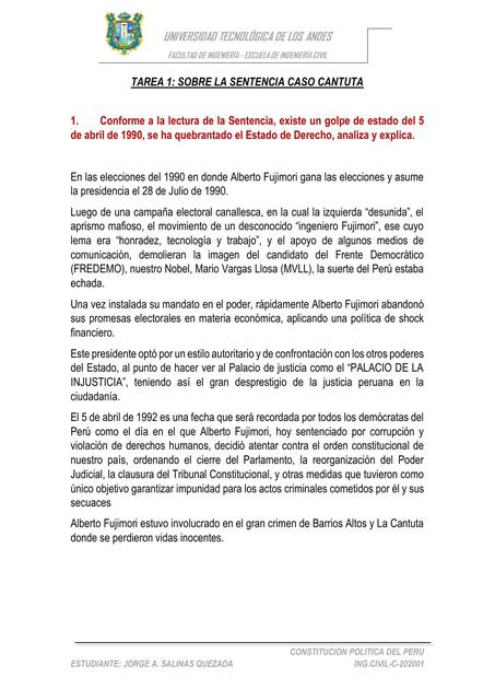 Tarea N 01 Sentencia caso Cantuta