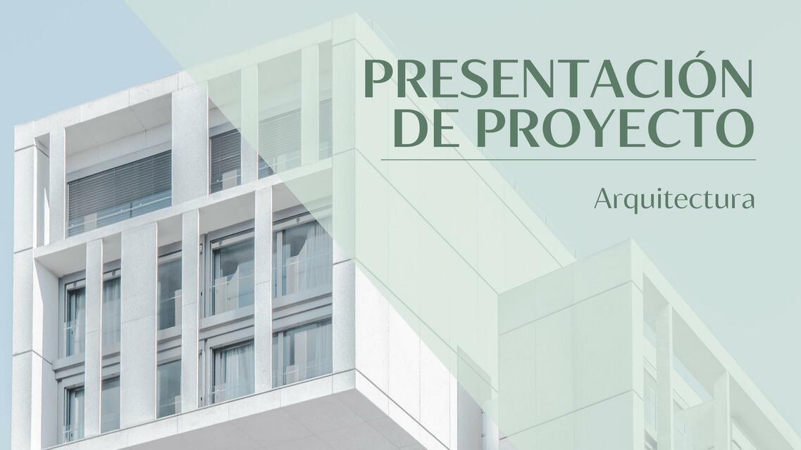 Presentación de proyecto de arquitectura sencillo | Anahi | uDocz