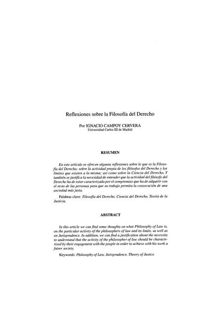 10 Reflexiones sobre la Filosofía del Derecho auto