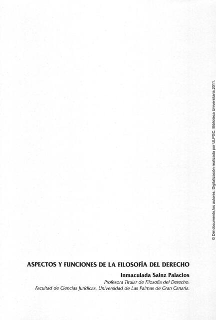 8 Aspectos y funciones de la filosofía del derecho