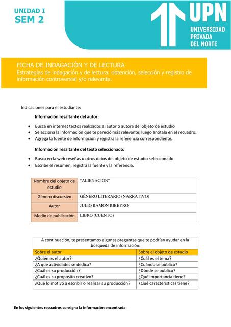 FICHA DE INDAGACIÓN SEMANA 21