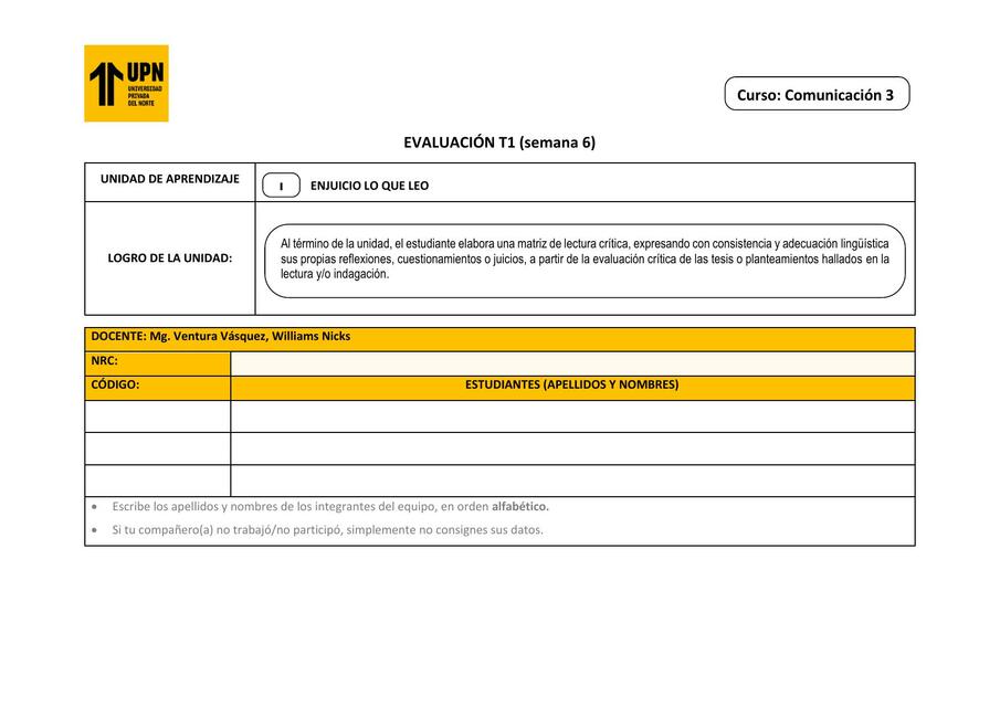 Evaluación T1 Comu3 1