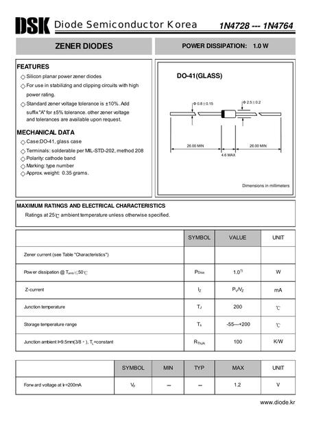 datasheet 1N