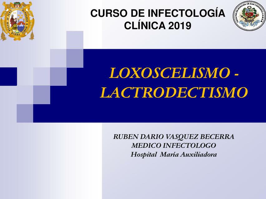 Loxocelismo - Latrodectismo