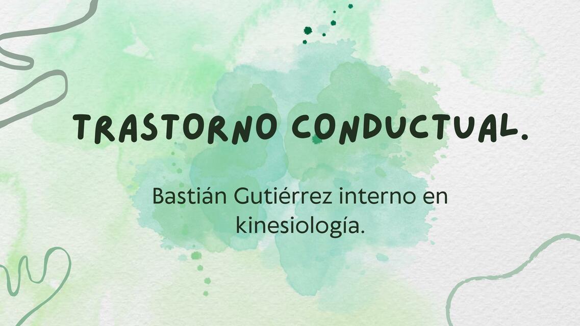 Trastorno conductual 