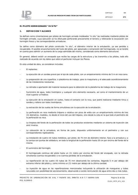 Pilote In Situ Fisica Hormigon Udocz