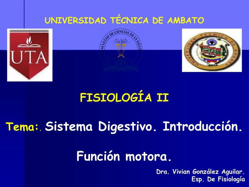 FUNCION MOTORA DEL SISTEMA DIGESTIVO 24 24