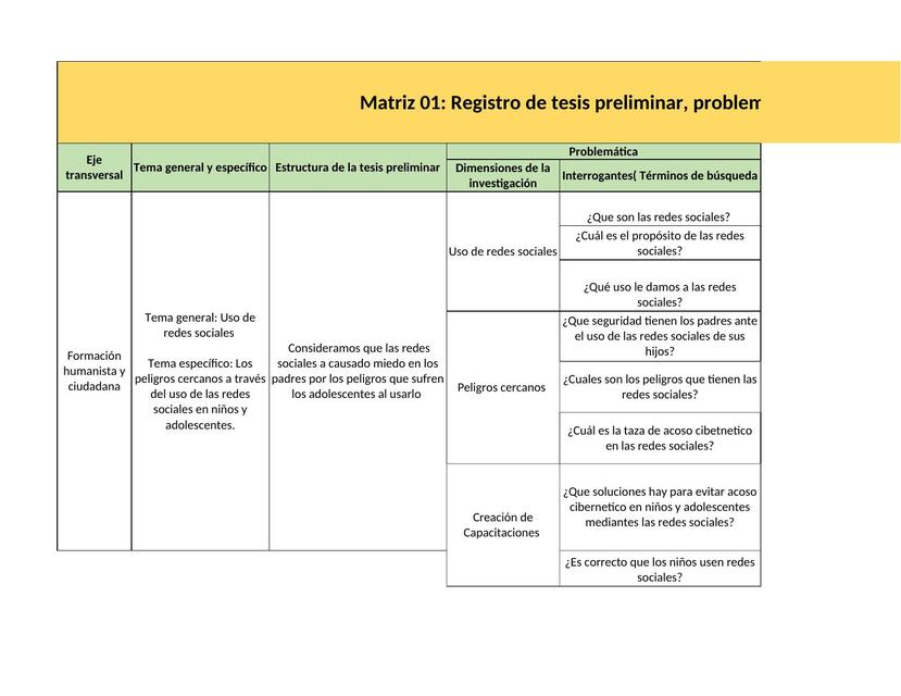 Bazaes Porras Matriz 01