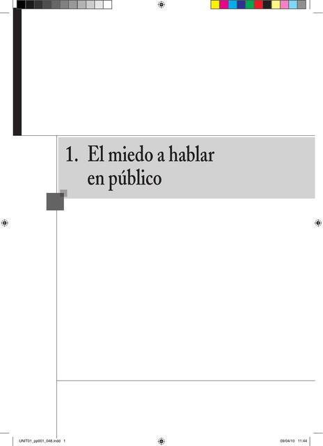 El miedo a hablar en público