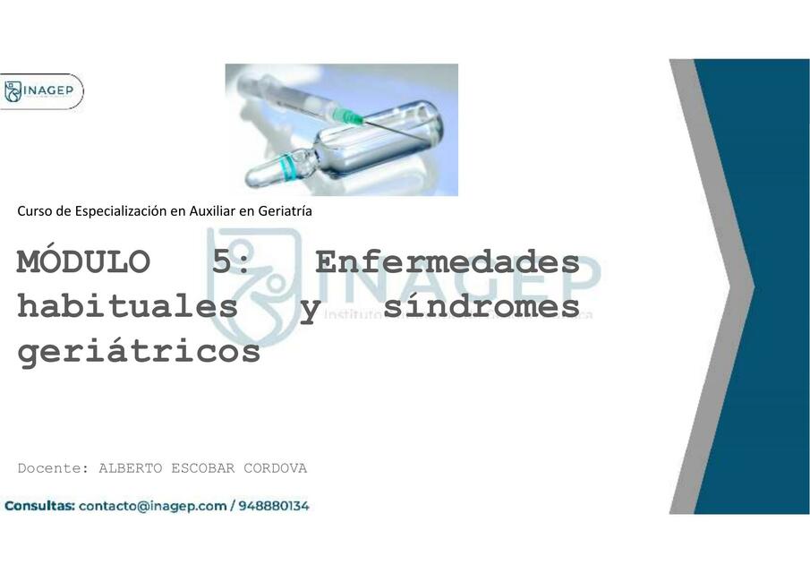 Modulo 5 Geriatria