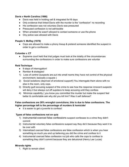 Phscology Law exam 1