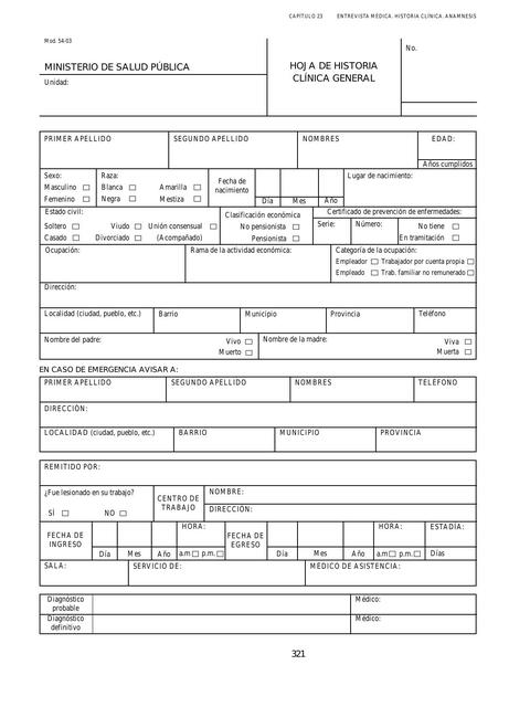 Modelo de Historia Clinica 1