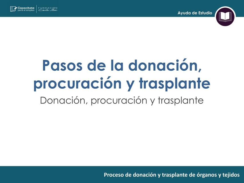 Donación procuración y trasplante 1