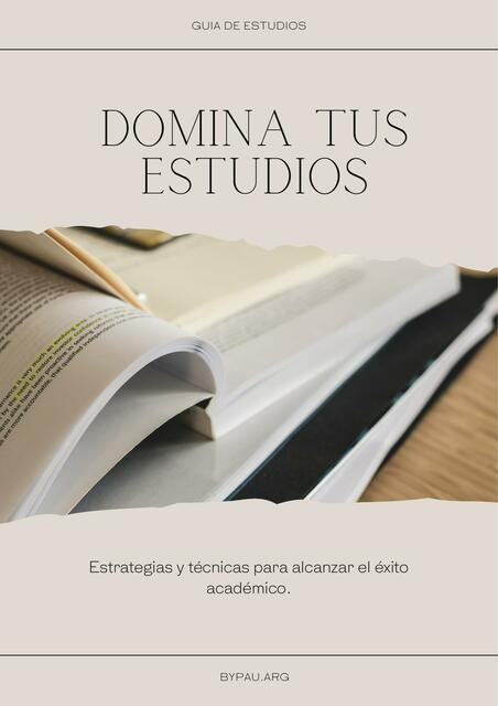 Domina tus estudios - Estrategias y tecnicas 2024