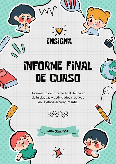 Documento A4 Portada Carátula Proyecto Escolar Cre