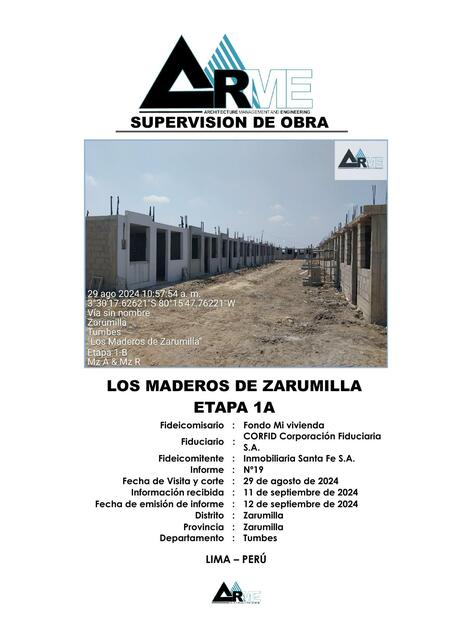 ARME FMV MADEROS INFORME DE SUPERVISION N19