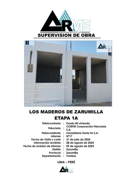 ARME FMV MADEROS INFORME DE SUPERVISION N17