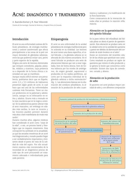 Acne diagnostico y tratamiento