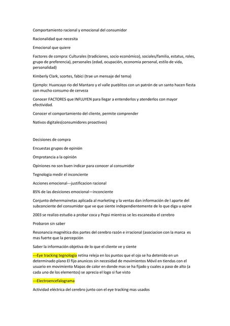 Comportamiento racional y emocional del consumidor