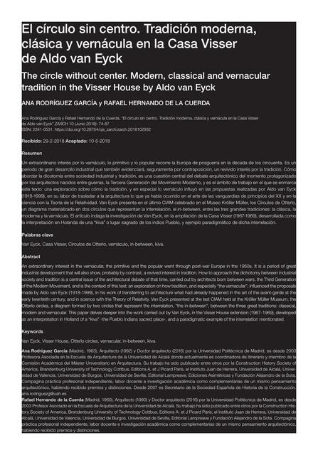 Dialnet ElCirculoSinCentroTradicionModernaClasicaY