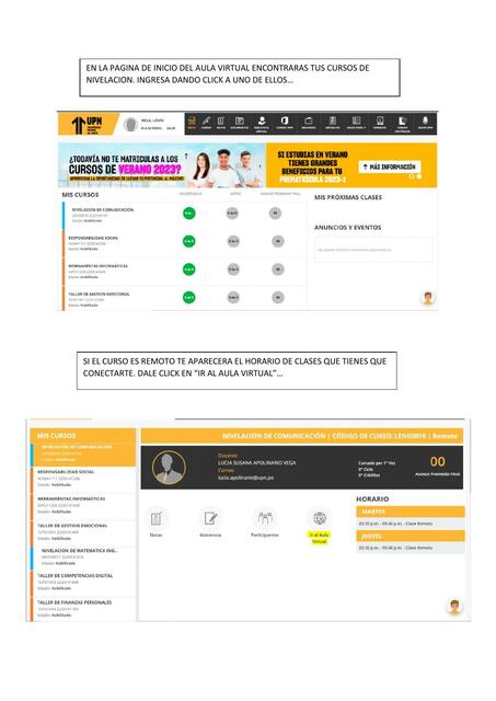 COMO CONECTARSE A CLASES REMOTA O VIRTUAL