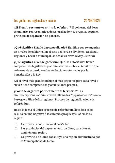 Los gobiernos regionales y locales | Fania | uDocz