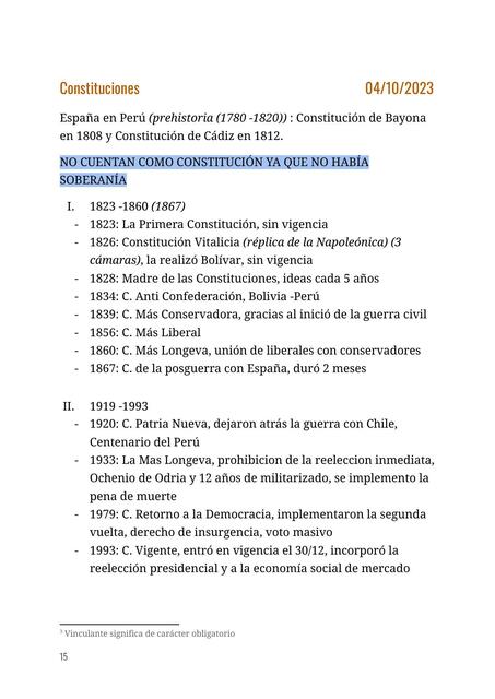 Constituciones