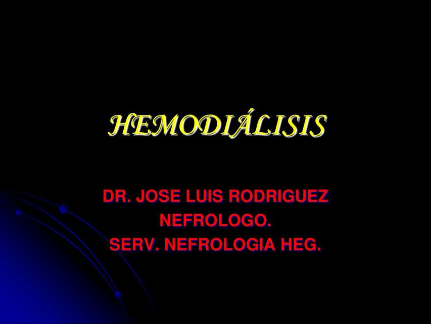 Conferencia de Hemodialisis