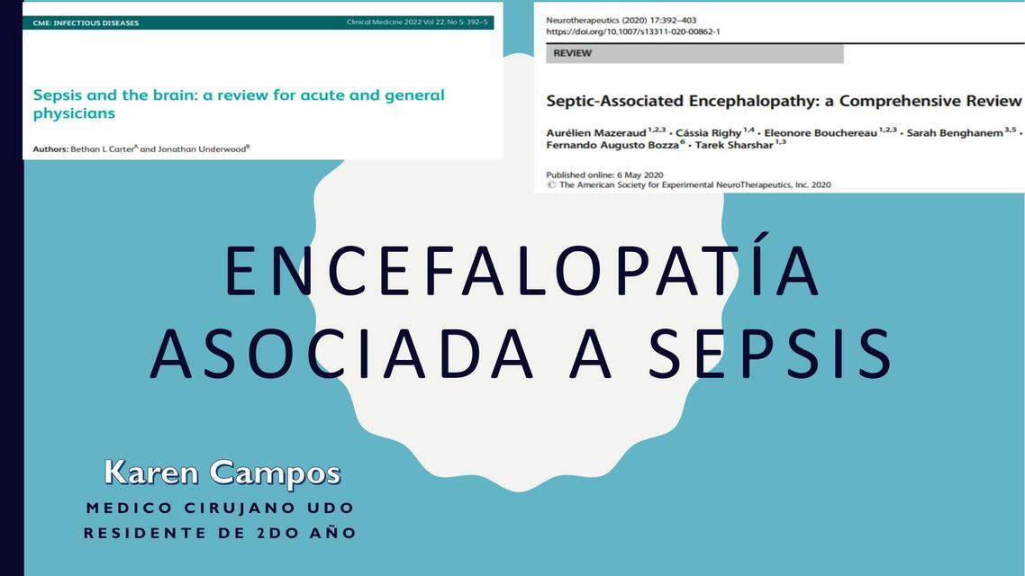 Encefalopatía asociada a sepsis