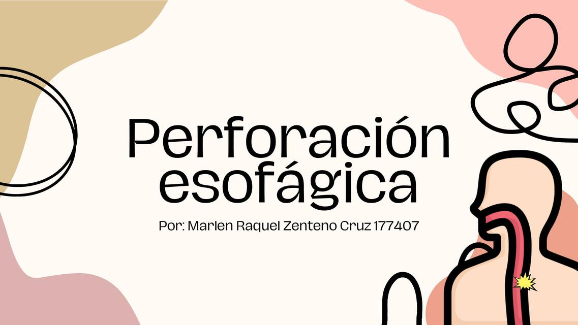 Perforación esofágica