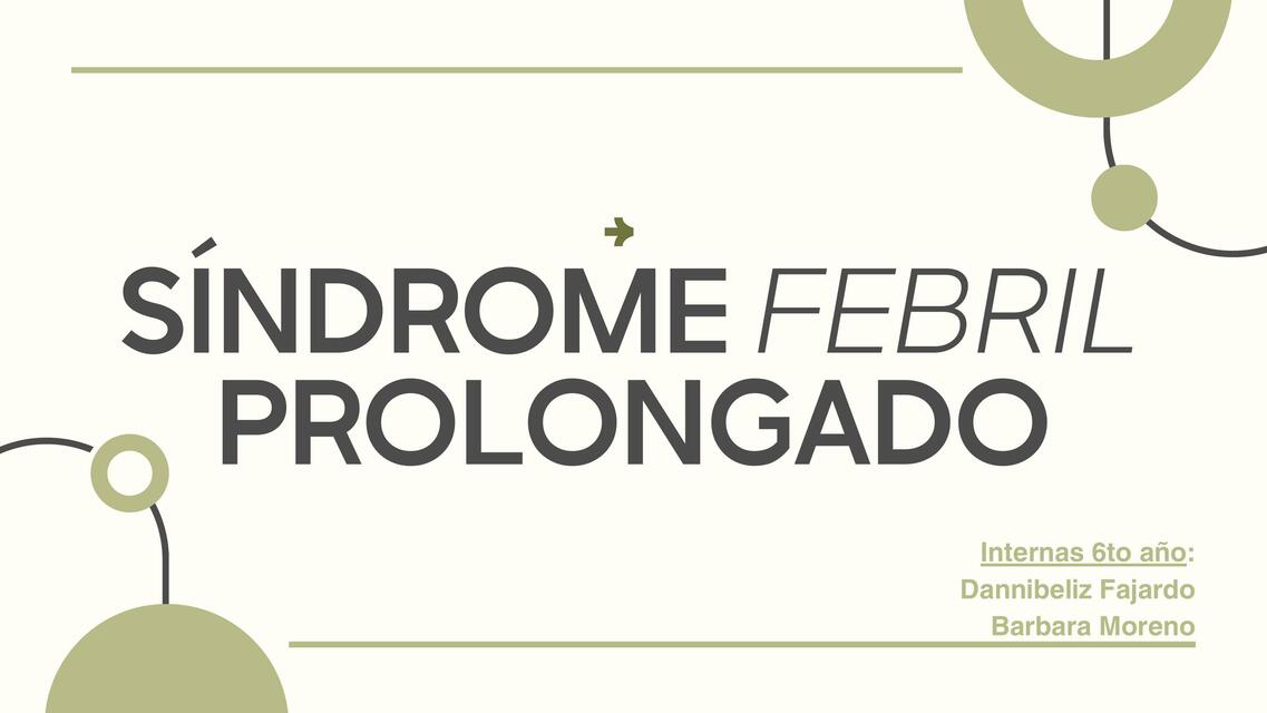 Sindrome febril prolongado