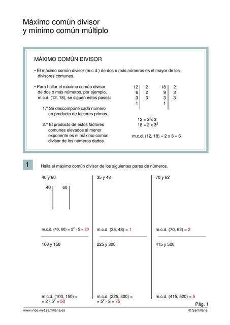 santillana max y min solucions