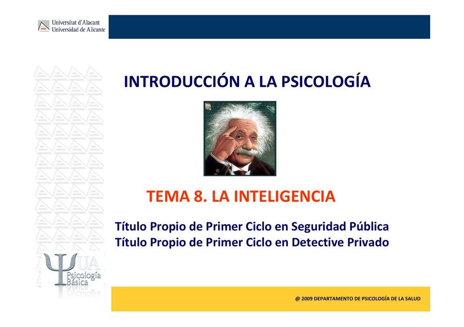 Tema 8 Inteligencia