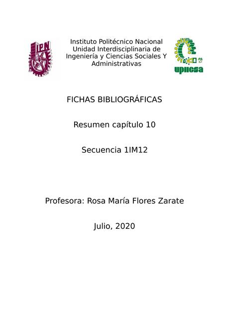 Fichas bibliográficas 